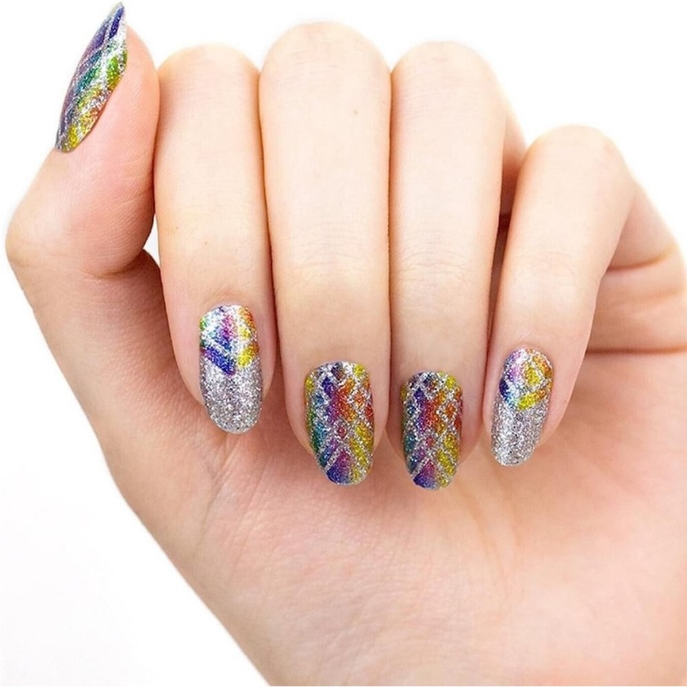 Color Street BAD CHROME-ANCE FDG321 100% real nail polish strips 2 sets NEW